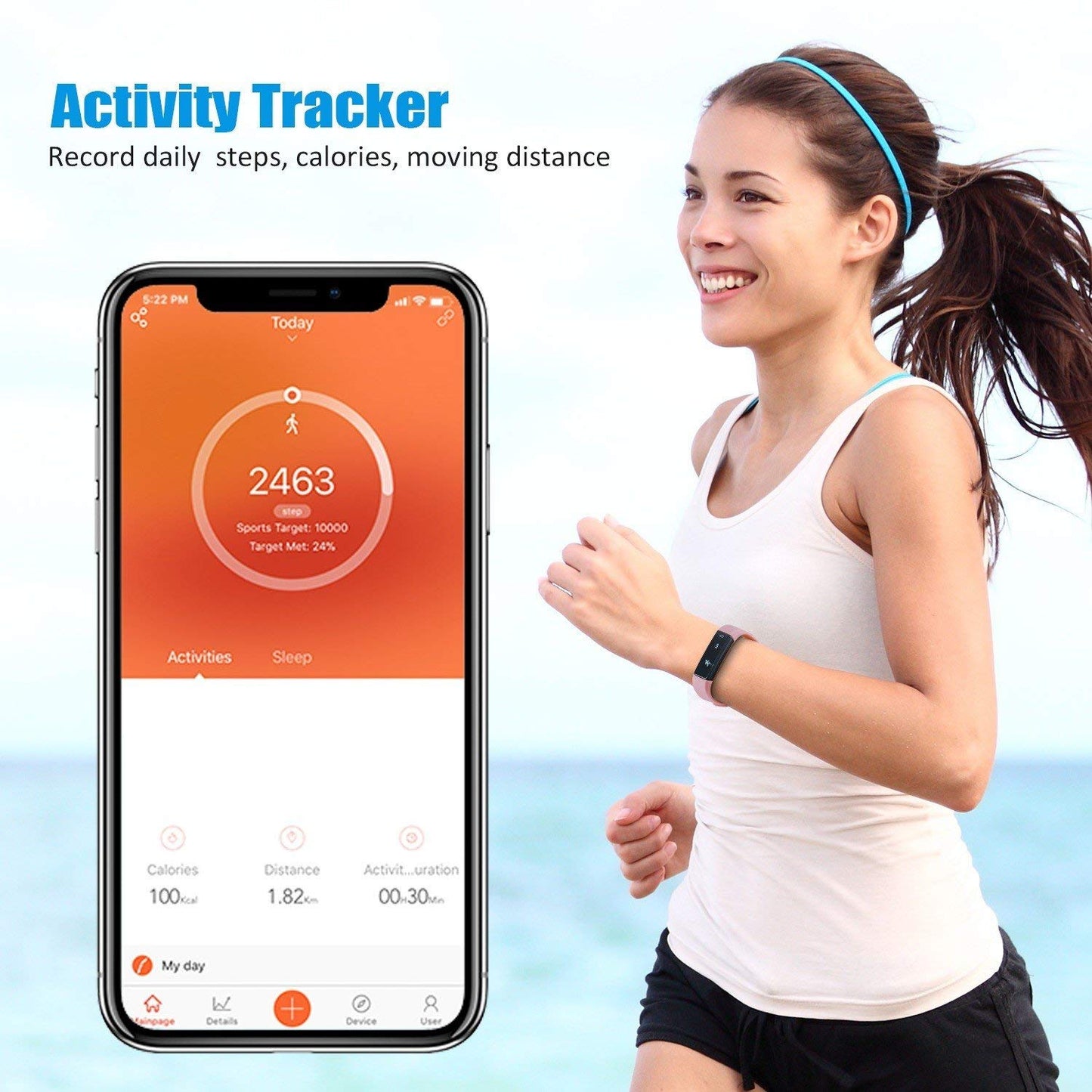 SmartFit Activity Tracker LED Smartwatch