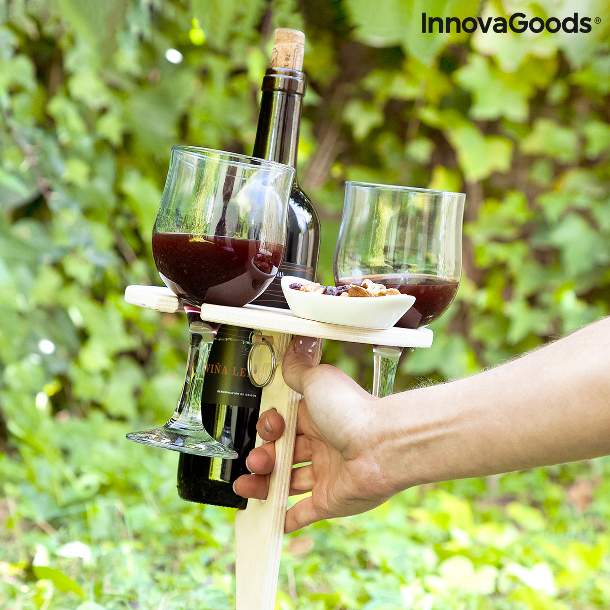 Folding and Portable Wine Table for Outdoors Winnek InnovaGoods